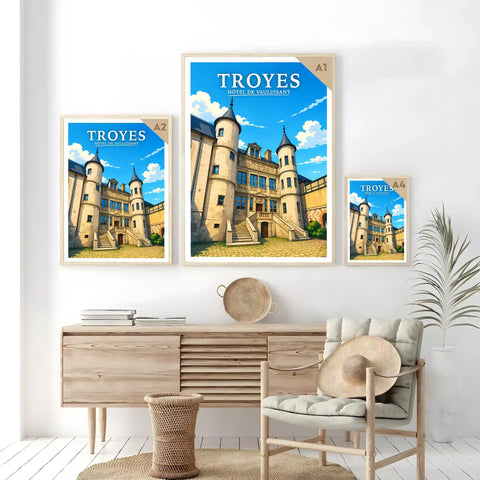 Affiche Troyes Hôtel de Vauluisant