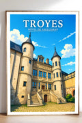 Affiche Troyes Hôtel de Vauluisant