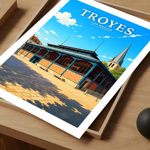 Affiche Troyes Les Halles