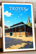 Affiche Troyes Les Halles