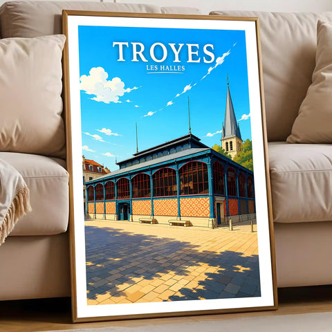 Affiche Troyes Les Halles