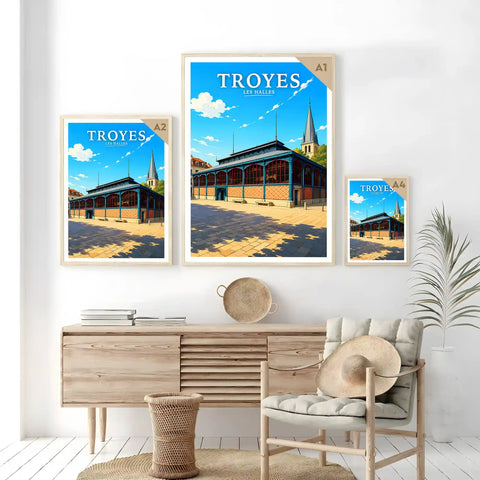 Affiche Troyes Les Halles