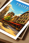 Affiche Troyes Place Saint-Jean