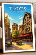 Affiche Troyes Place Saint-Jean