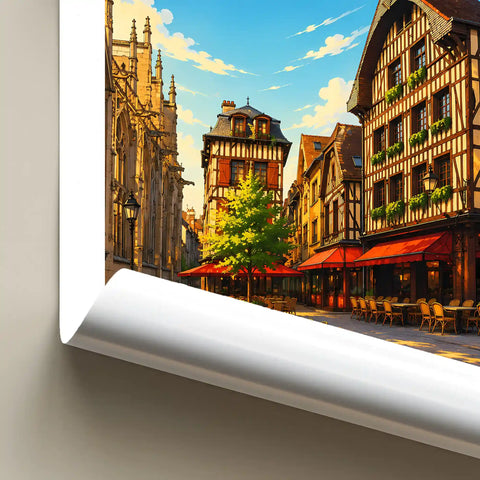 Affiche Troyes Place Saint-Jean
