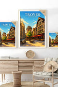 Affiche Troyes Place Saint-Jean
