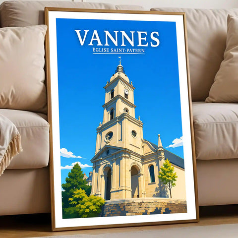 Affiche Vannes Église Saint-Patern
