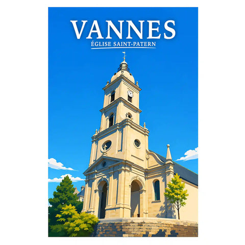 Affiche Vannes Église Saint-Patern