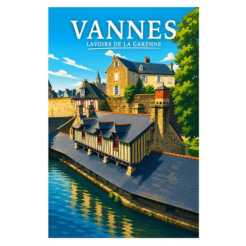 Affiche Vannes Lavoirs de la Garenne