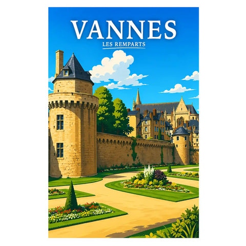 Affiche Vannes Les Remparts