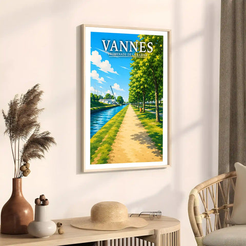 Affiche Vannes Promenade de la Rabine
