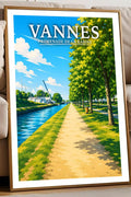 Affiche Vannes Promenade de la Rabine