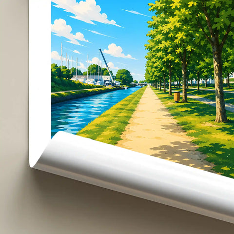 Affiche Vannes Promenade de la Rabine