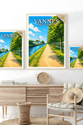 Affiche Vannes Promenade de la Rabine