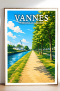 Affiche Vannes Promenade de la Rabine