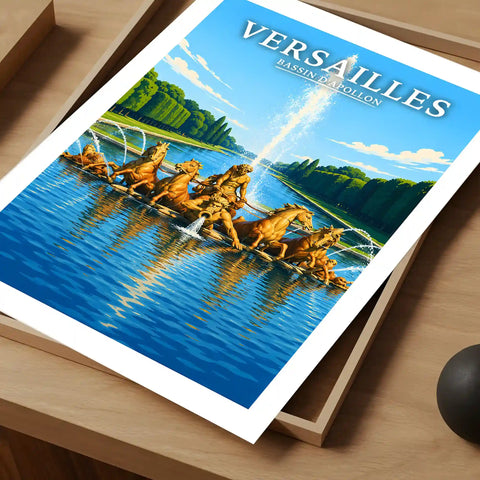 Affiche Versailles Bassin d'Apollon