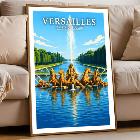 Affiche Versailles Bassin d'Apollon