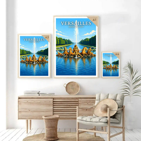 Affiche Versailles Bassin d'Apollon