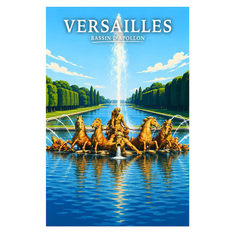 Affiche Versailles Bassin d'Apollon