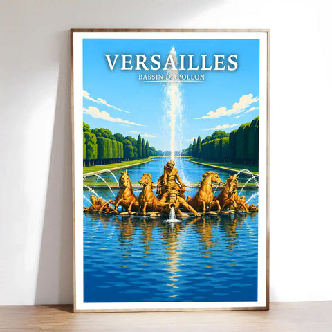 Affiche Versailles Bassin d'Apollon