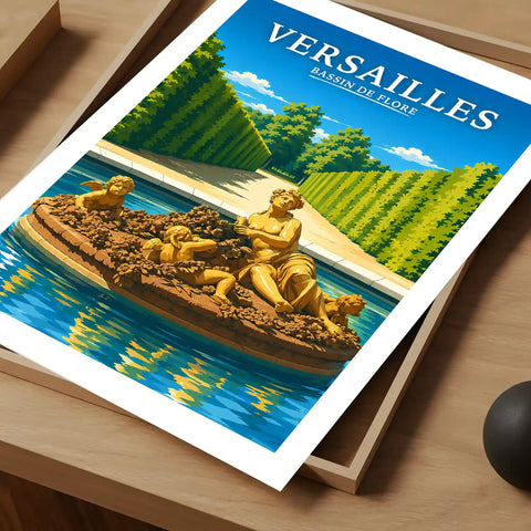 Affiche Versailles Bassin de Flore