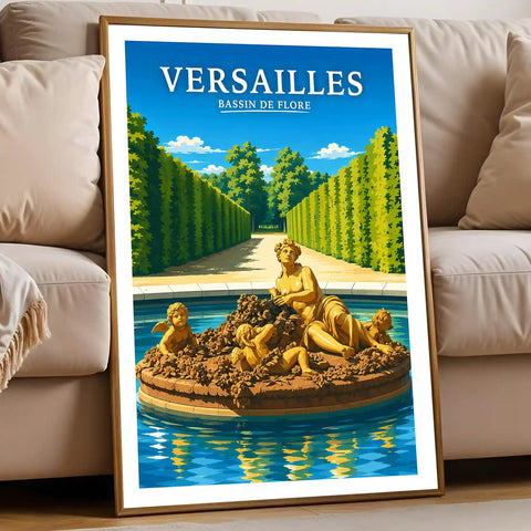 Affiche Versailles Bassin de Flore