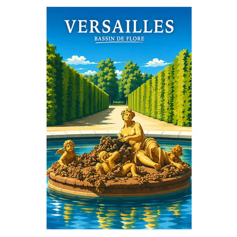 Affiche Versailles Bassin de Flore