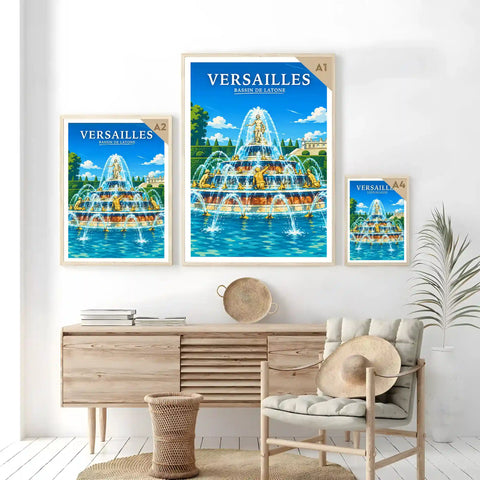 Affiche Versailles Bassin de Latone