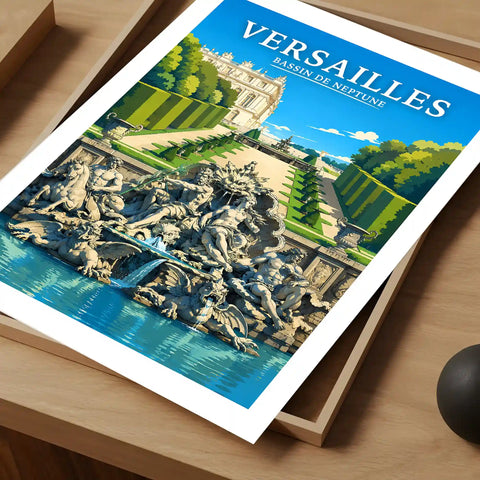 Affiche Versailles Bassin de Neptune