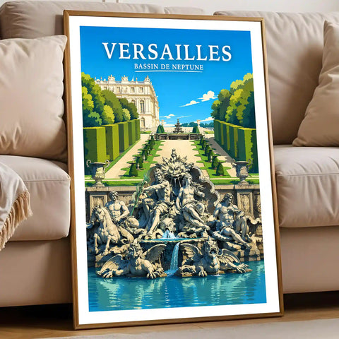 Affiche Versailles Bassin de Neptune