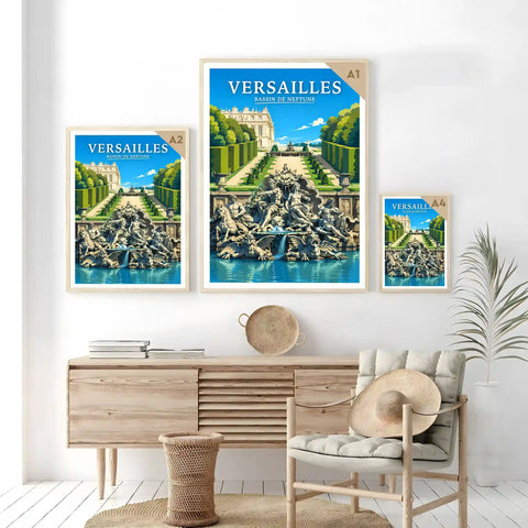 Affiche Versailles Bassin de Neptune