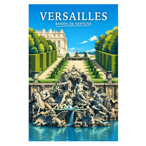 Affiche Versailles Bassin de Neptune