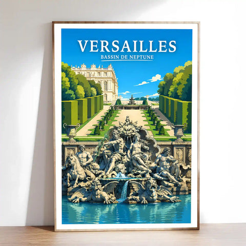 Affiche Versailles Bassin de Neptune