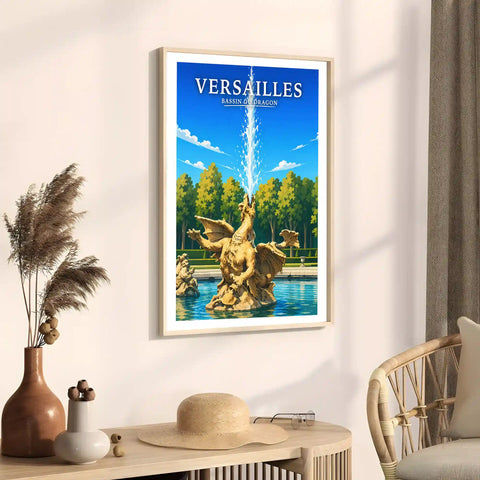 Affiche Versailles Bassin du Dragon