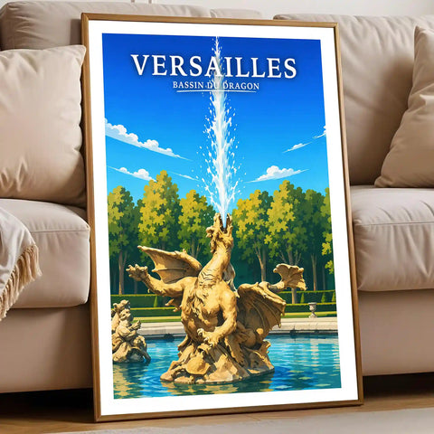 Affiche Versailles Bassin du Dragon