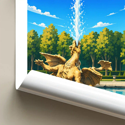 Affiche Versailles Bassin du Dragon
