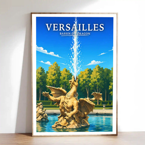 Affiche Versailles Bassin du Dragon