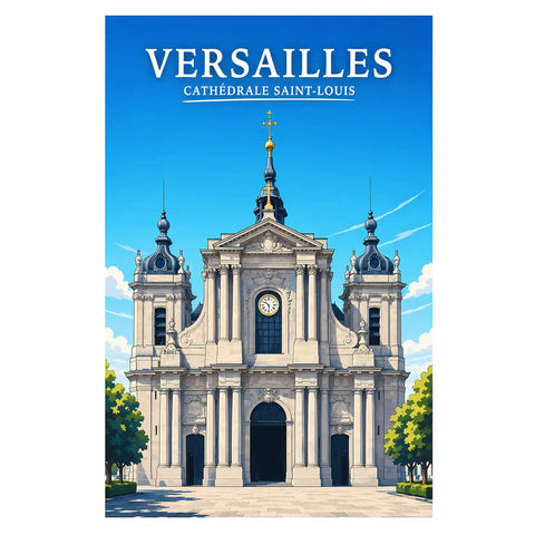 Affiche Versailles Cathédrale Saint-Louis