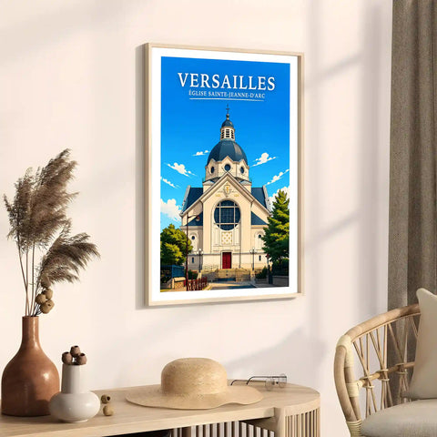 Affiche Versailles Église Sainte-Jeanne-d'Arc