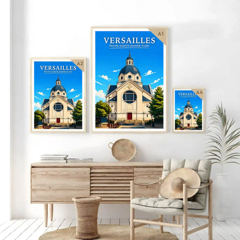Affiche Versailles Église Sainte-Jeanne-d'Arc