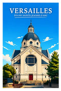 Affiche Versailles Église Sainte-Jeanne-d'Arc