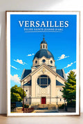 Affiche Versailles Église Sainte-Jeanne-d'Arc