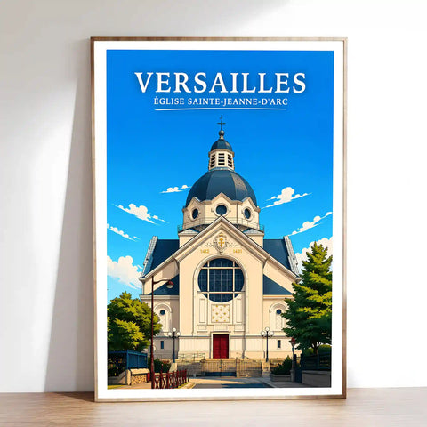 Affiche Versailles Église Sainte-Jeanne-d'Arc