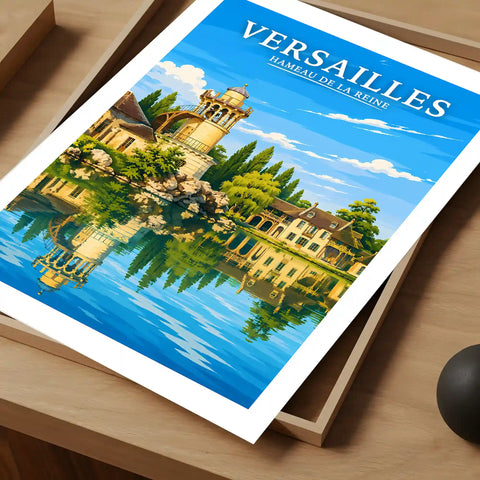 Affiche Versailles Hameau de la Reine
