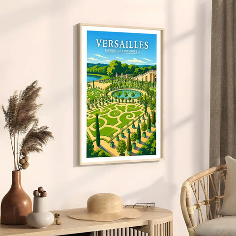 Affiche Versailles Jardins de l'Orangerie