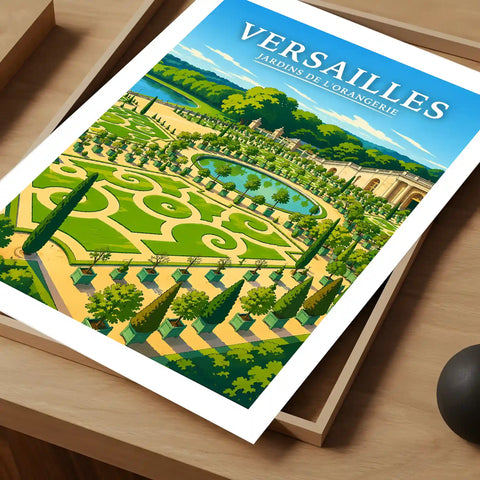 Affiche Versailles Jardins de l'Orangerie