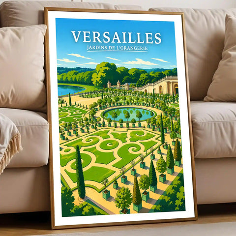 Affiche Versailles Jardins de l'Orangerie