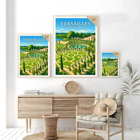 Affiche Versailles Jardins de l'Orangerie