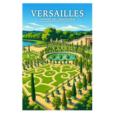 Affiche Versailles Jardins de l'Orangerie