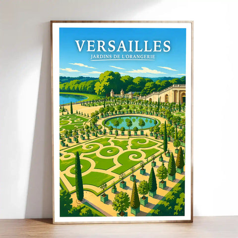 Affiche Versailles Jardins de l'Orangerie